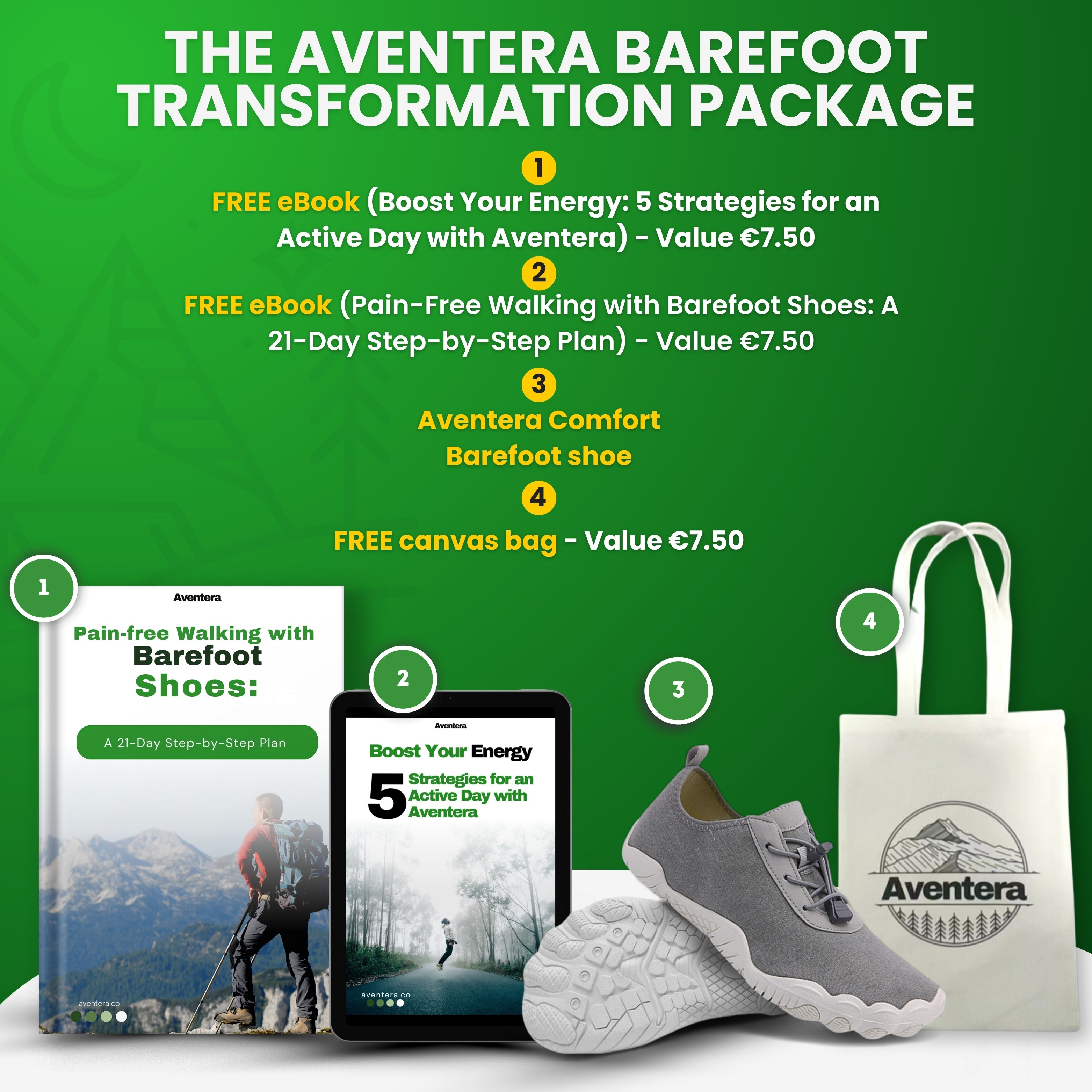 Aventera Comfort | Healthy & Anti-Slip Barefoot Shoes (Unisex)