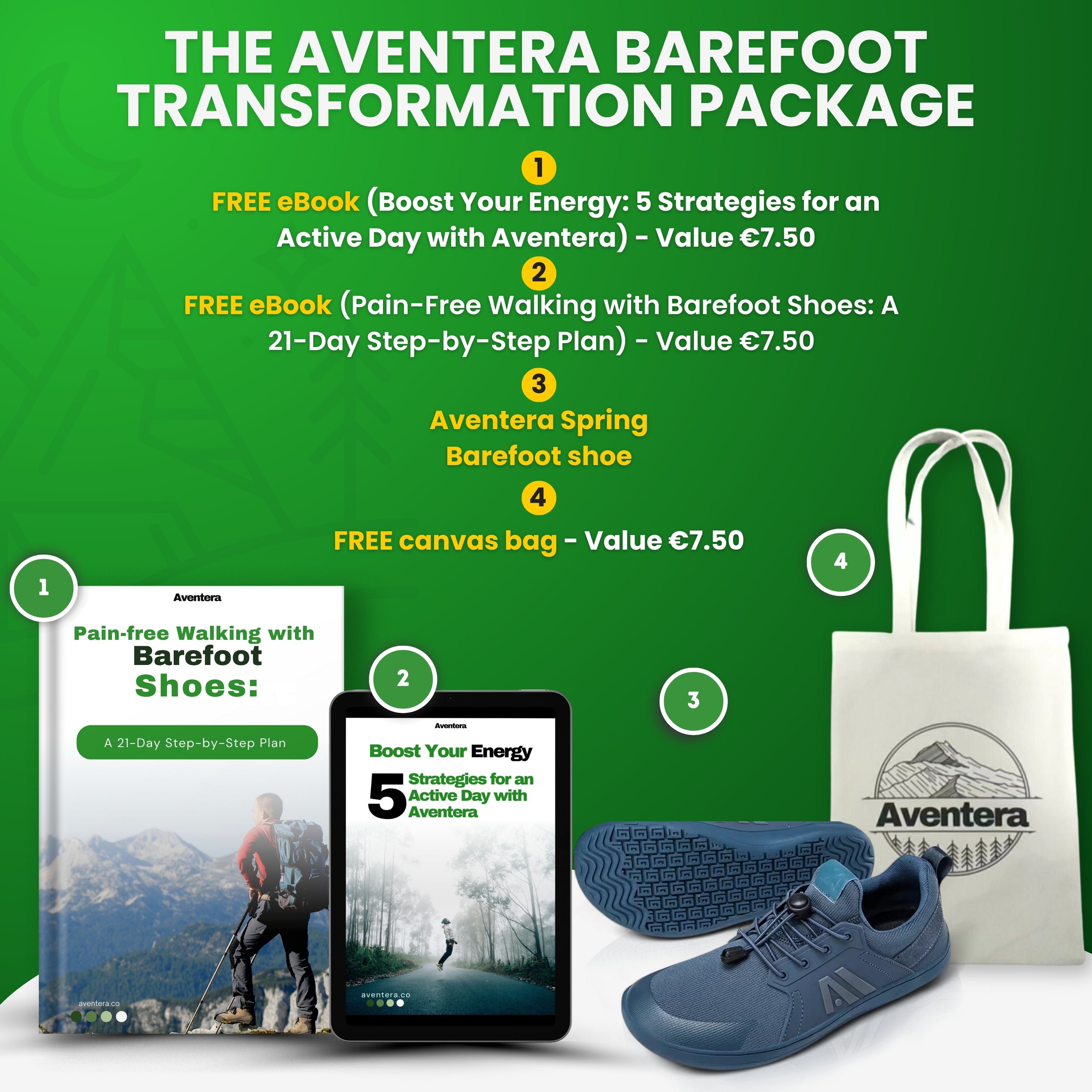 Aventera Spring | Healthy And Comfortable Barefoot Shoes | Men's Summer Shoe