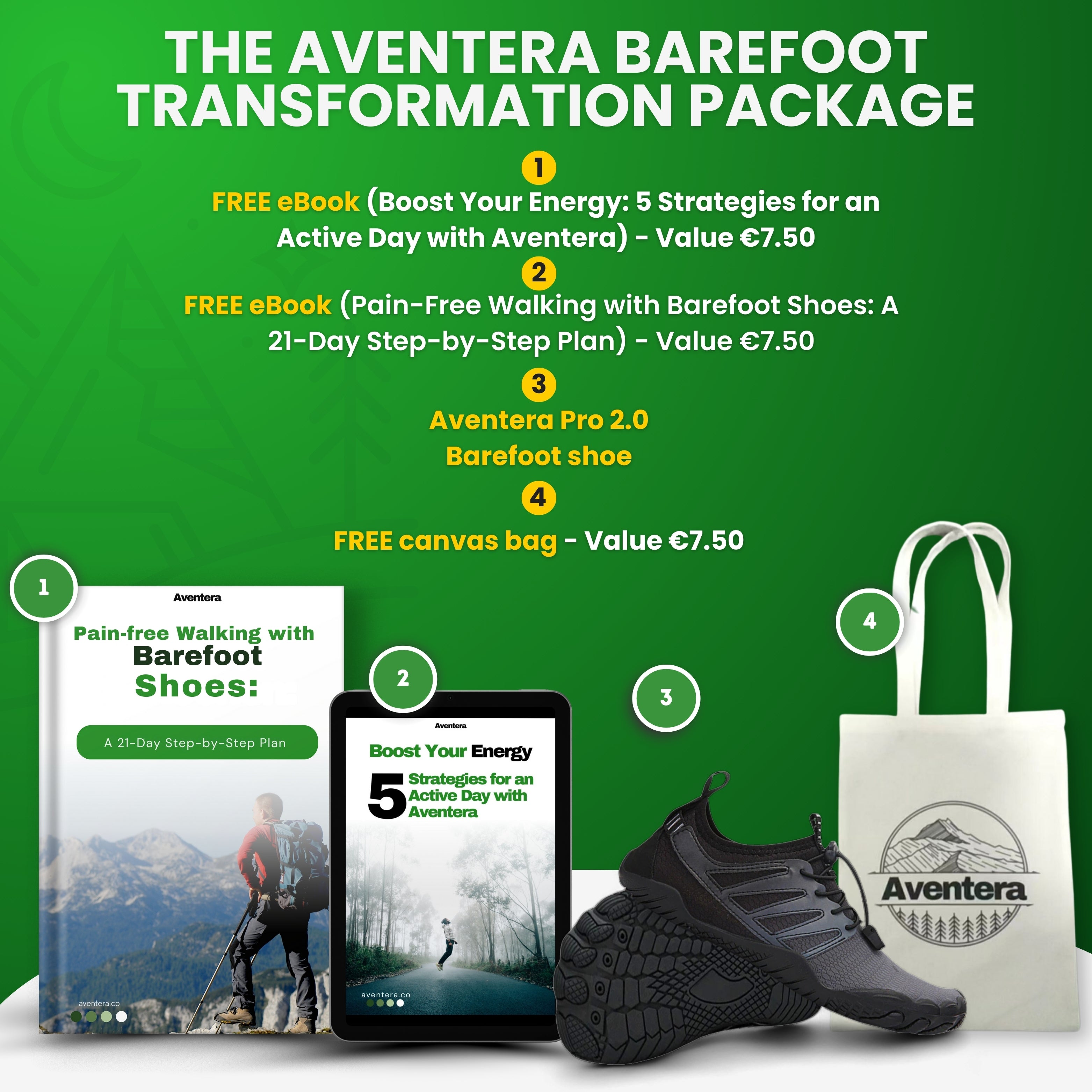 Aventera Pro 2.0 | Unisex Barefoot Shoes | Pain Relieving And Muscle Strengthening