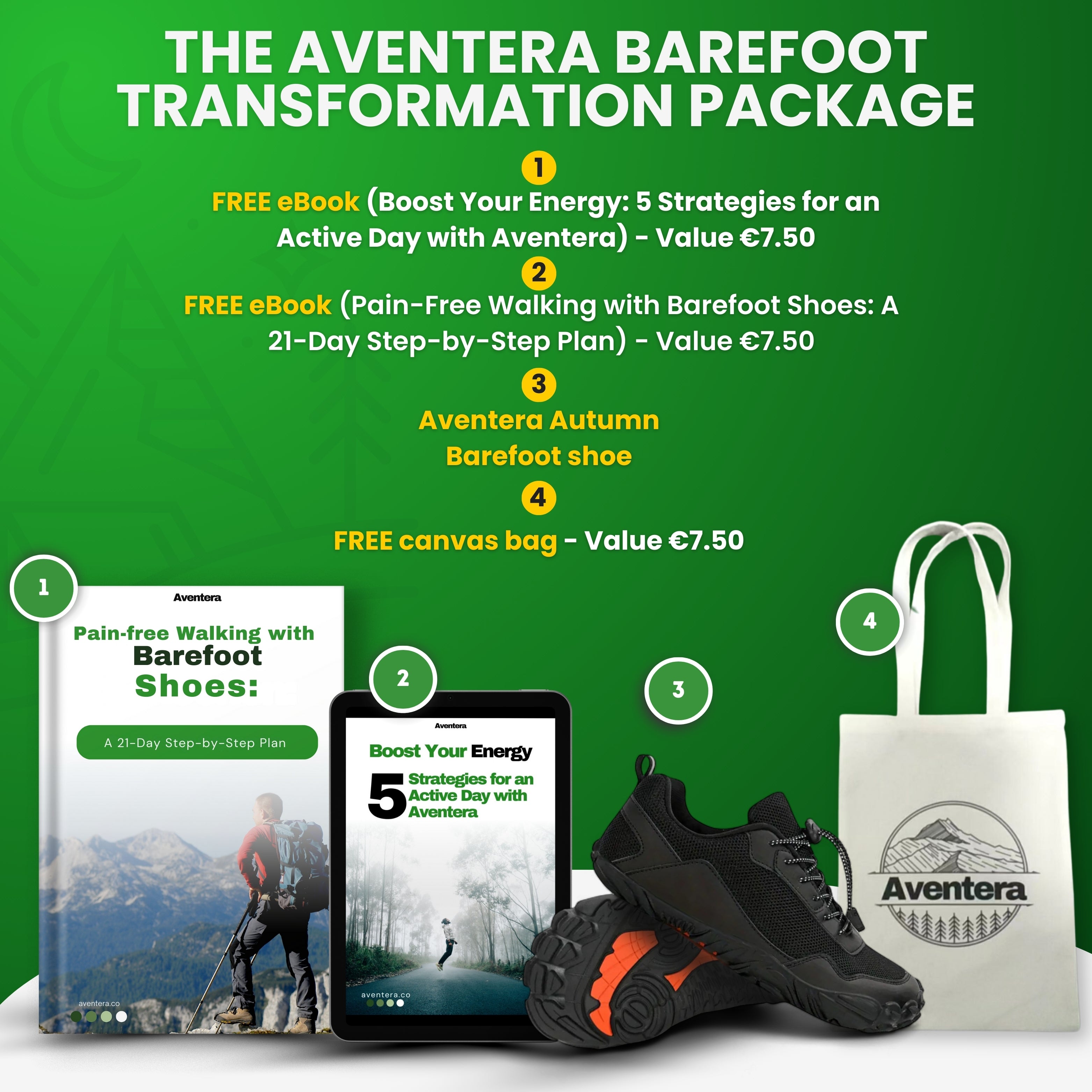 Aventera Autumn | Barefoot shoes | Pain Relieving and Muscle Strengthening