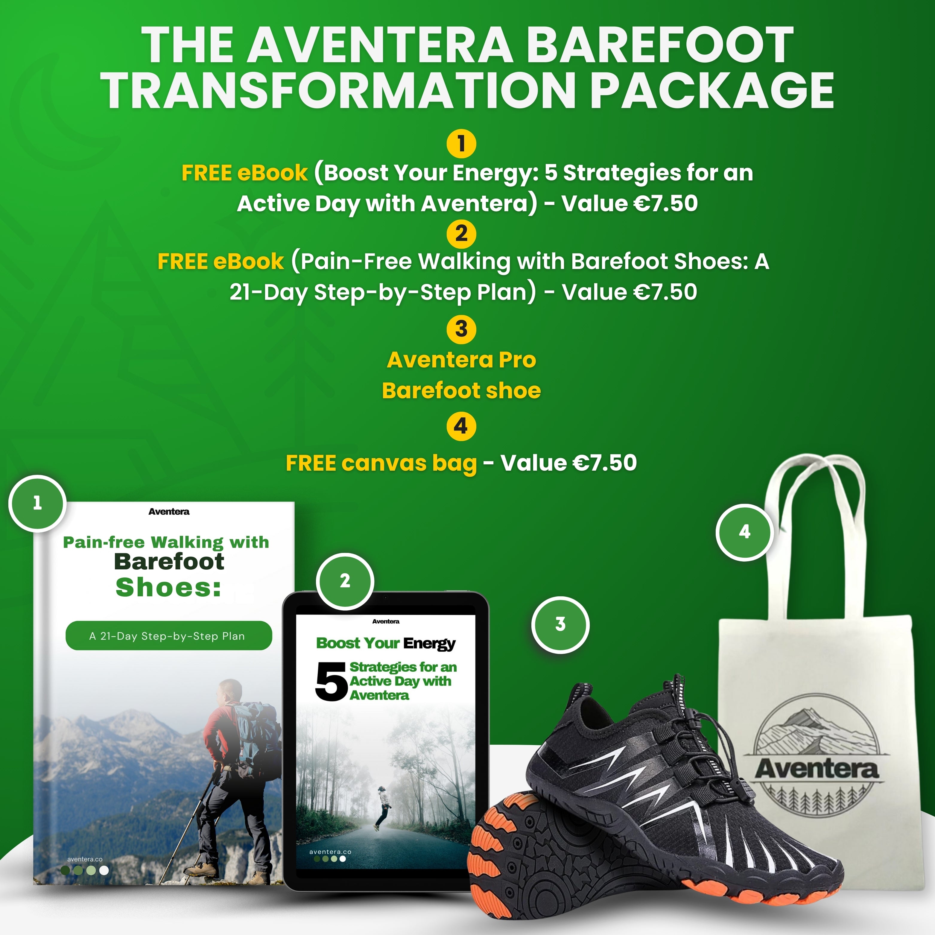 Aventera Pro | The Healthy And Pain Relieving Barefoot Shoes